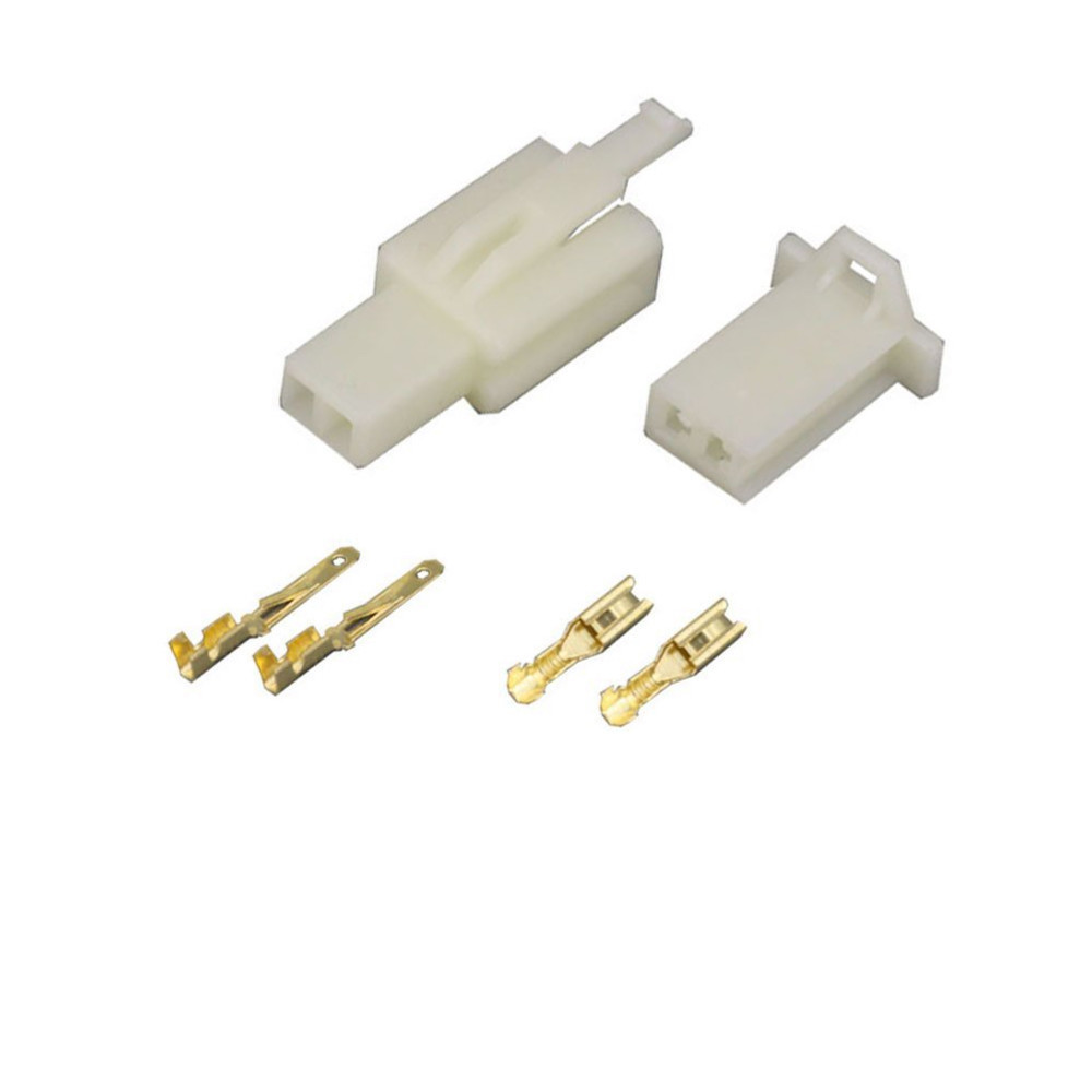 2.8MM 2 PIN WAY AUTOMOTIVE ELECTRICAL WIRE CONNECTOR MALE AND FEMALE CABLE