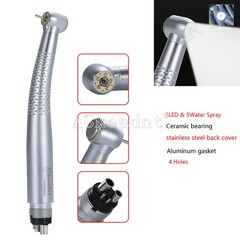 Dental LED E-generator Shadowless Ring Ceramic Handpiece 5 Water Spary 4Holes