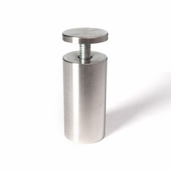 Stainless Steel Standoff 1-1/2 Inch Diameter x 3 Inch Barrel Length Brushed