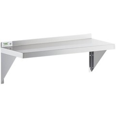 12″W x 36″L Stainless Steel Commercial Kitchen Overshelf Solid Wall Mount Shelf