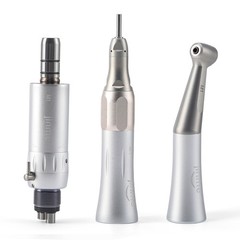 Jinme Dental Low Speed Handpiece Set 4H External Contra Angle Straight Air Motor
