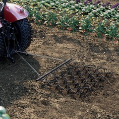 ATV Tractor Drag Harrow 4×4 ft & 5×4.5 ft, 3/8″ & 1/2″ Teeth, Tow-Behind Grading