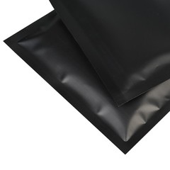 100/200/500 Matte Black Mylar Foil Smell Proof Reclosable Zipper Seal Lock Bags