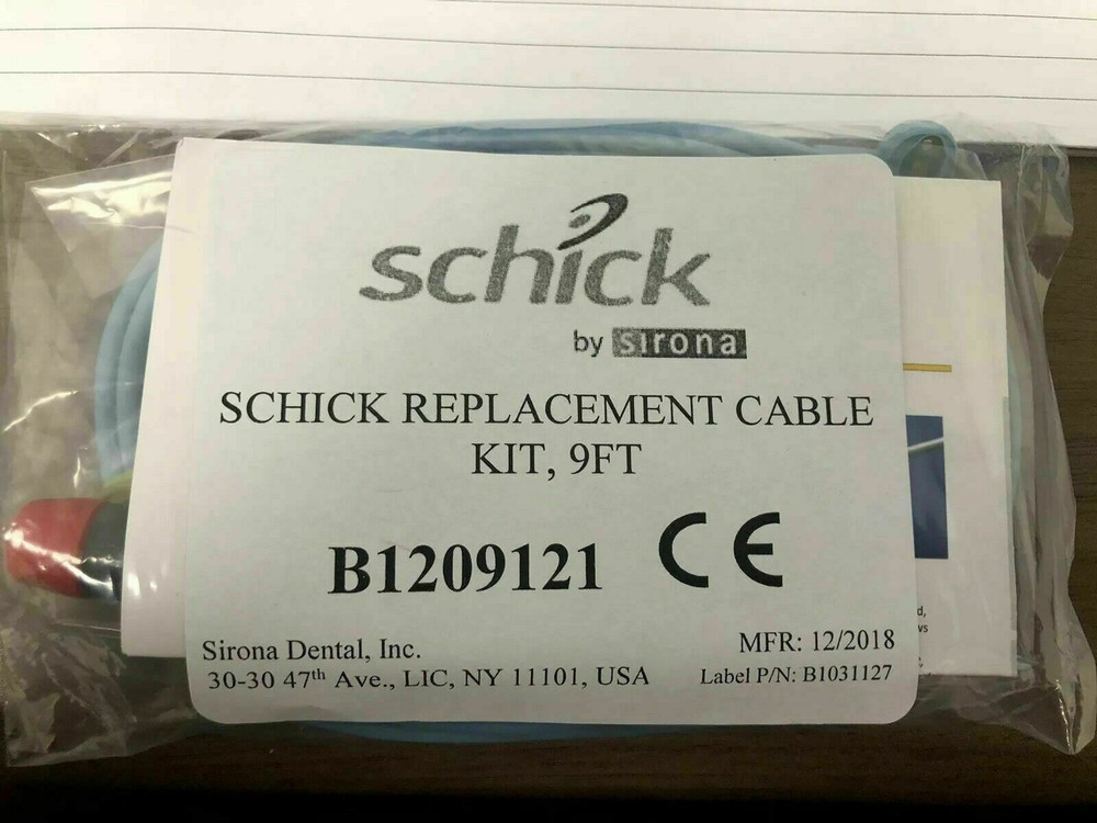 Schick by Sirona Replacement Cable Kit 9 Ft Fits Elite/33/select/ 4 Units