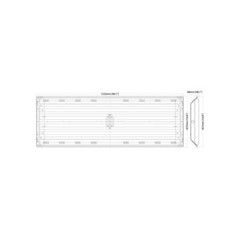 6 Bulb Lamp T8 LED High Bay Light 4 ft. 5000K Multi-Volt Commercial Damp Rated
