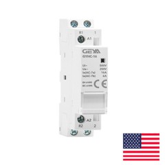 GEYA Modular AC Automatic Contactor 2P 25A 2NO 110V Household Contactor Din Rail