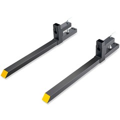 VEVOR Clamp on Pallet Forks 2000lbs Tractor Forks 43″ Heavy Duty Bucket Forks