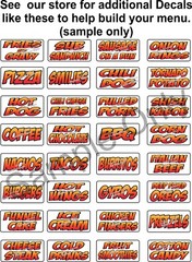 Fruit Smoothies DECAL (CHOOSE SIZE) Concession Food Truck Vinyl Signs Sticker
