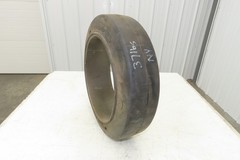 Super Solid 18x5x12-1/8 Forklift Tire Smooth Press-on Black