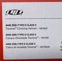 “NEW” In Box – PIP Traverse Vented Safety Helmet – White – ANSI TYPE II Class C