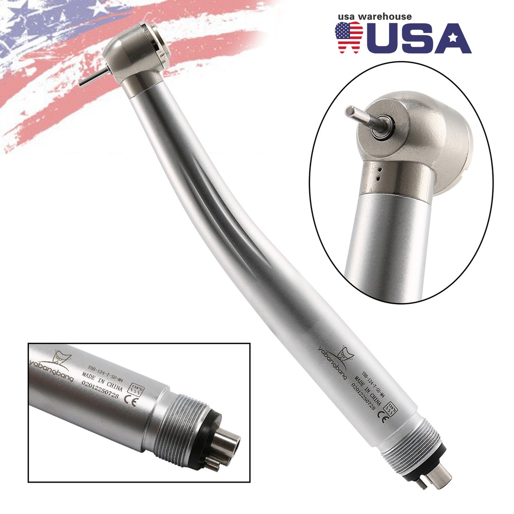 Dental LED E-generator Fiber Optic High Speed Handpiece 2/4/6 Coupler No LED