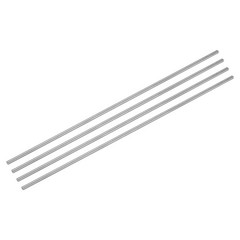 MECCANIXITY 4 Pcs Titanium Round Rod, 0.06″ Dia(1.5mm) 8″ Length GR5 Metal So…