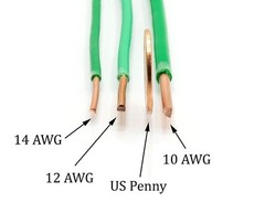 THHN / Building Wire – Green Jacket – 10 Gauge Solid Copper UL UV – 75 Ft
