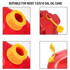 5Pcs Yellow Fuel Gas Can Jug Vent Cap Blitz Scepter Essence Midwest Eagle