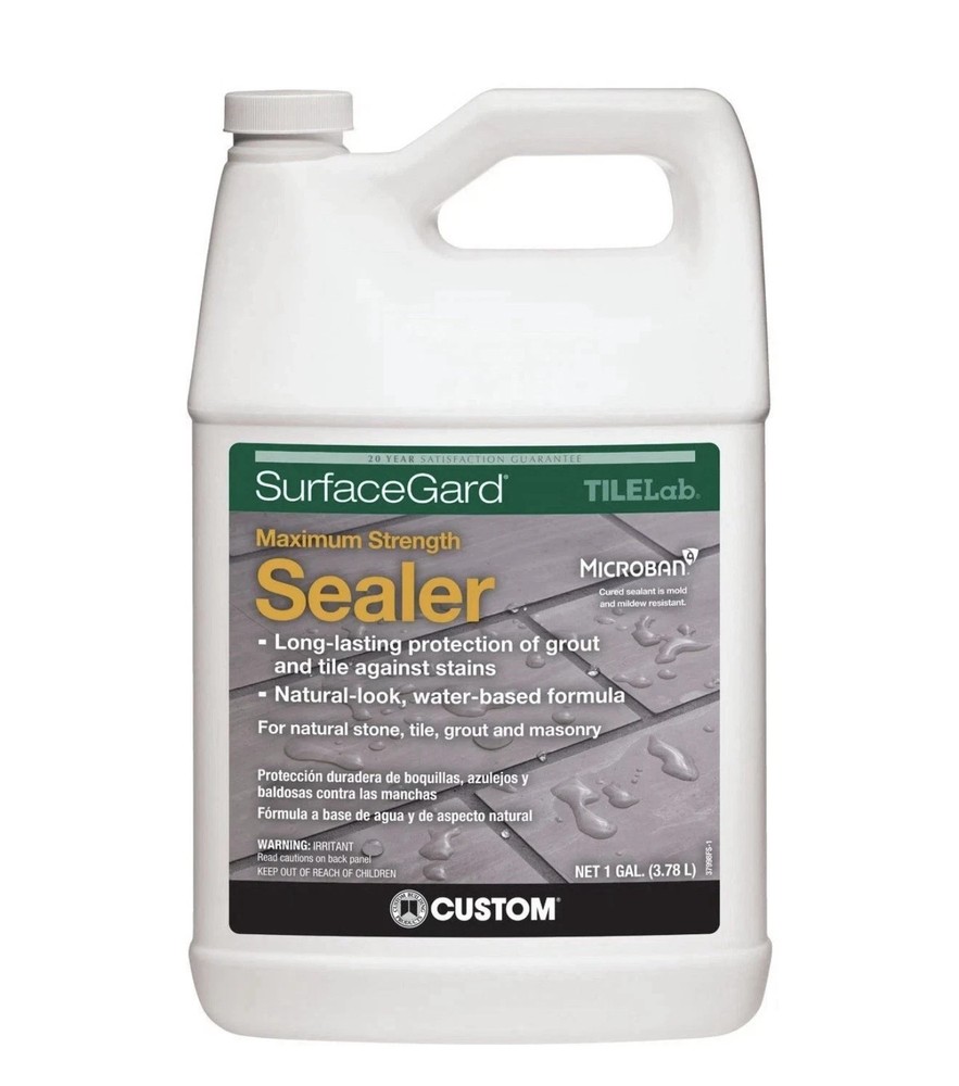 One Gallon GROUT & TILE Sealer CUSTOM BUILDING PRODUCTS TileLab 1 Gal In or Out