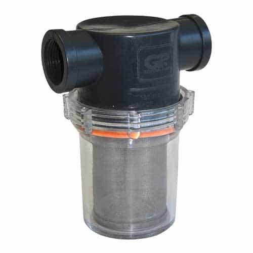 1 PC General Pump DF10050 Clear Bowl Filter with 50 Mesh – 1 Inch Ports