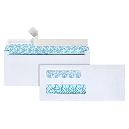 OFFICE DEPOT DOUBLE-WINDOW ENVELOPES #8 5/8″W X 8 5/8″H, 679-347 – WHITE