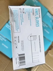 1000 Vinyl Gloves XL Disposable Glove Bluezen 10 box X 100