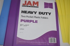 Jam Paper & Envelope Heavy Duty 2 Pocket Folders 9.5×11-5/8″ 18 Pack Multi Color