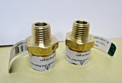 SET OF 2 REDUCER 1/2″x 1/4″ Male Hex Nipple LF Brass Fitting