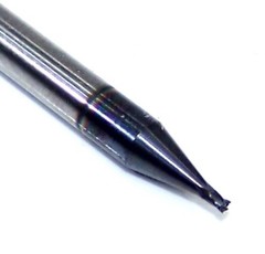0.80mm (.0315″) CARBIDE END MILL 4 FLUTE STUB AlTiN COATED KYOCERA 1820-0315L047