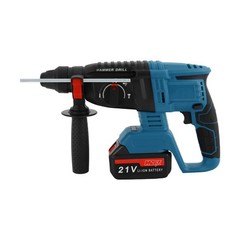 Battery-powered Hammer Drill With 4 Modes & Depth Ruler For Electric Tools