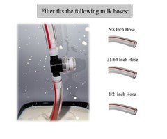 Mitty Dairy In line filter for cow or goat milking machine