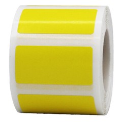 Rectangle Color Stickers | 0.75 x 1.5″ Inch | 500 Pack | Pick One Color