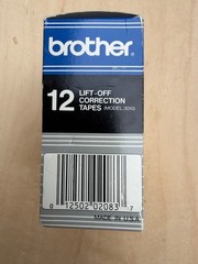 Genuine Brother 3030 12-Pack Lift-Off Correction Tapes New Sealed Box: Free Ship
