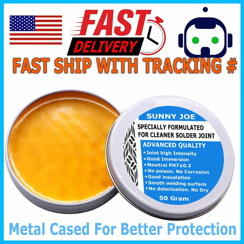 Quality Metal Cased Rosin Soldering Flux Paste Solder Welding Grease 50G