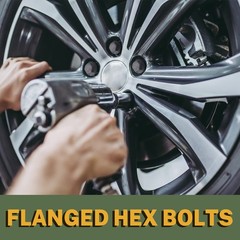 Flanged Hex Head Bolts, M10 x 60mm Flange Hexagon Bolts Grade 10.9, Black Oxi…