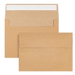 50 Pack Kraft Envelopes – 4 x 6 Inch Brown Kraft Paper Envelopes for Invitations