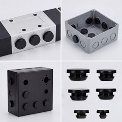40Pcs Rubber Plugs for Holes Assorted Sizes, Black Rubber Stoppers Grommets B…