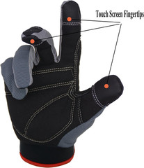 Work Gloves for Men & Women, Utility Mechanic Working Gloves Touch Screen, Flexi
