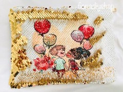 100% polyester sublimation blank sequin cosmetic bag handmade 9×6 inches bulk 3