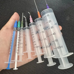 14/10Pcs Syringe Set with Blunt Needles, Various Size1Ml,3Ml,5Ml,10Ml,20Ml,60Ml,