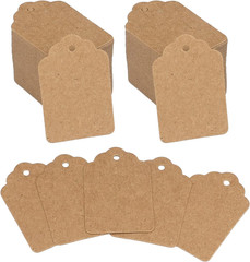 1000Pcs Price Tags, Brown Clothing Tagsfor Retail, Small Kraft Blank Tag for Lab