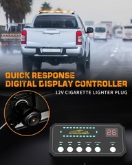 45.5″ LED Roof Top Strobe Light Bar Emergency Warning Light Magnetic Double Side