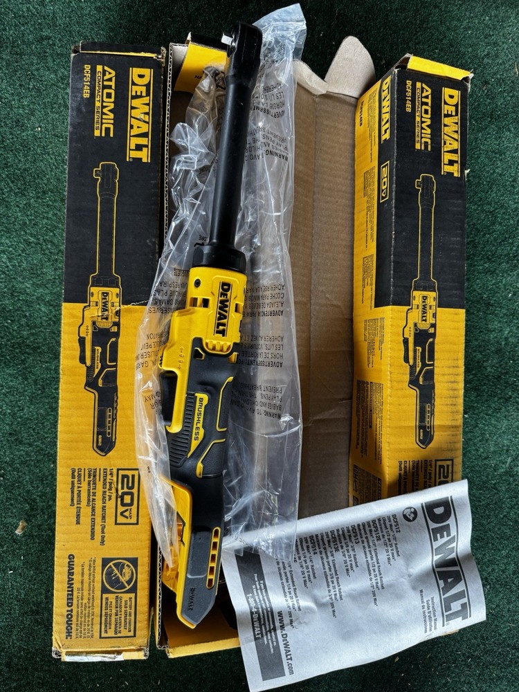 🔥🔥 Dewalt DCF514EB ATOMIC 20V MAX Brushless 1/4 in. Extended Reach Ratchet NEW