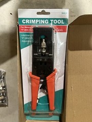 Coax Cable Crimping Kit Adjustable Tool Set Coaxial Cable Crimping Tool for RG59