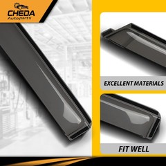 Fit For Ford F150 Raptor Super Duty SuperCrew 2015-2026 Window Visor Rain Guards