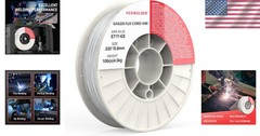 .030 Inch Flux Core Welding Wire, 10lb Strong ABS Spool for Clean Welds
