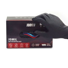 Heavy Duty Nitrile Disposable Gloves 10 Mil Diamond Texture 10 Boxes Size XL