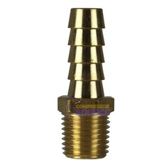 3/8″ X 1/4″ MNPT Brass Air Hose Barb Fitting For 3/8″ Hose