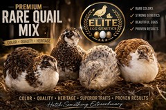 30+ Jumbo Coturnix Quail Hatching Eggs – RARE Color Mix(Celadon Blue Egg Line!)
