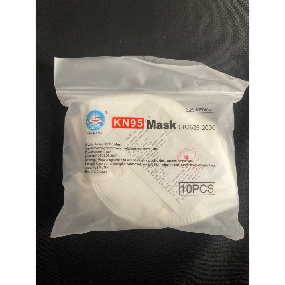 KN95 Masks GB2626-2006 Non Medical 10 Piece Pack Breathable Filtration