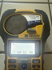 Brady BMP 21 Plus Portable Handheld Label Maker Printer Cartridge batteries Good