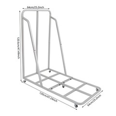 Rest Mat Trolley Storage Cart Rolling Cart for Sleeping Mats Teaching Rolling