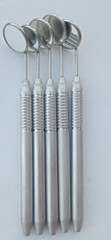 10 PCS Dental Mouth Mirror #5 Unique Hollow Handle Dental Instruments Dentist