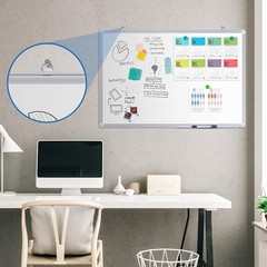 36 X 24 inches Magnetic Dry Erase Board with Aluminum Frame, Whiteboard